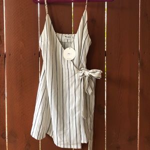 Super cute white and black striped dress! NWT!